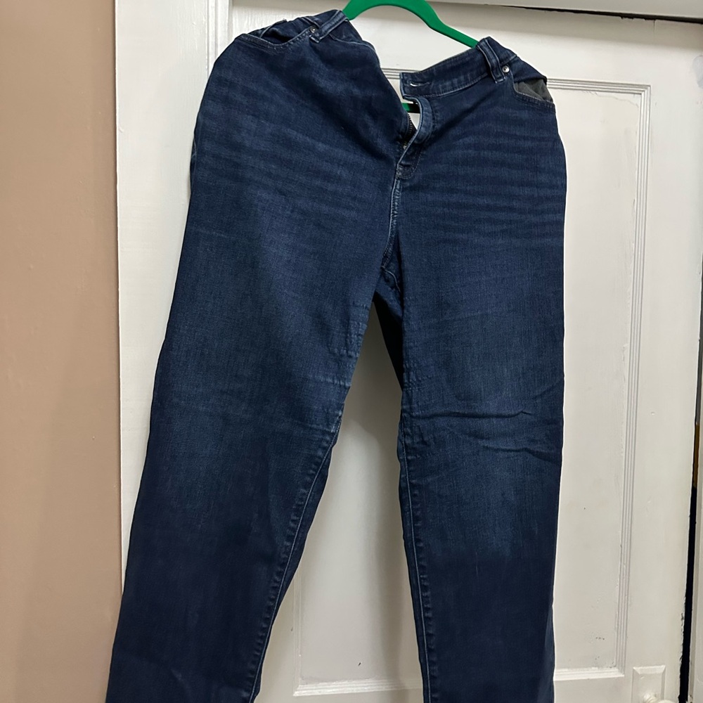 Lane Bryant Dark Blue Straight Leg Jeans